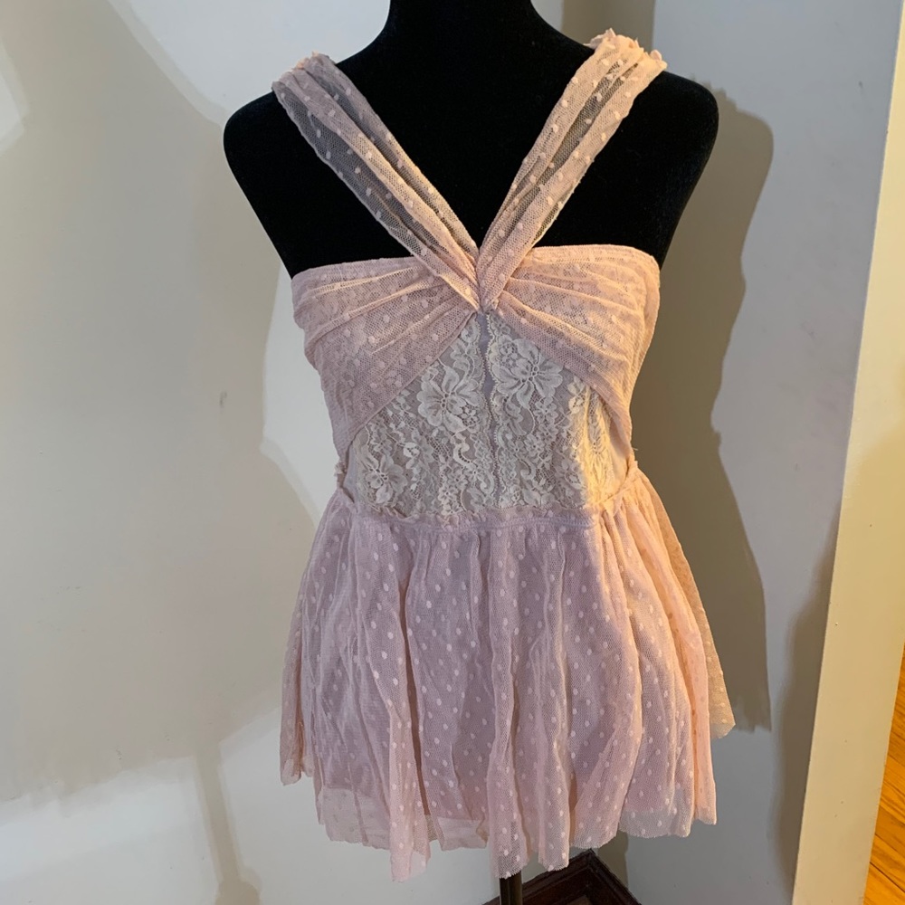 Free People Lace Blouse, Sz S